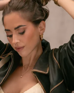 Kenza Hoops Örhängen Guld><noscript><img width=