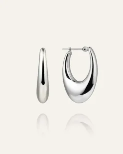 Kenza Hoops Örhängen Silver>Mockberg New
