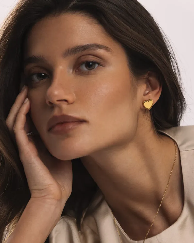 Love Gold Large Studs>Mockberg Best