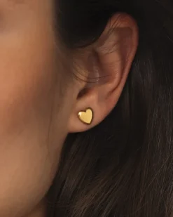 Love Gold Medium Studs><noscript><img width=