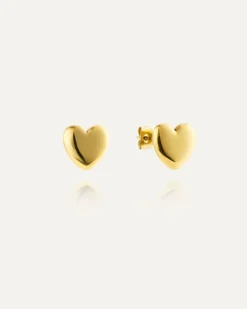 Love Gold Medium Studs><noscript><img width=