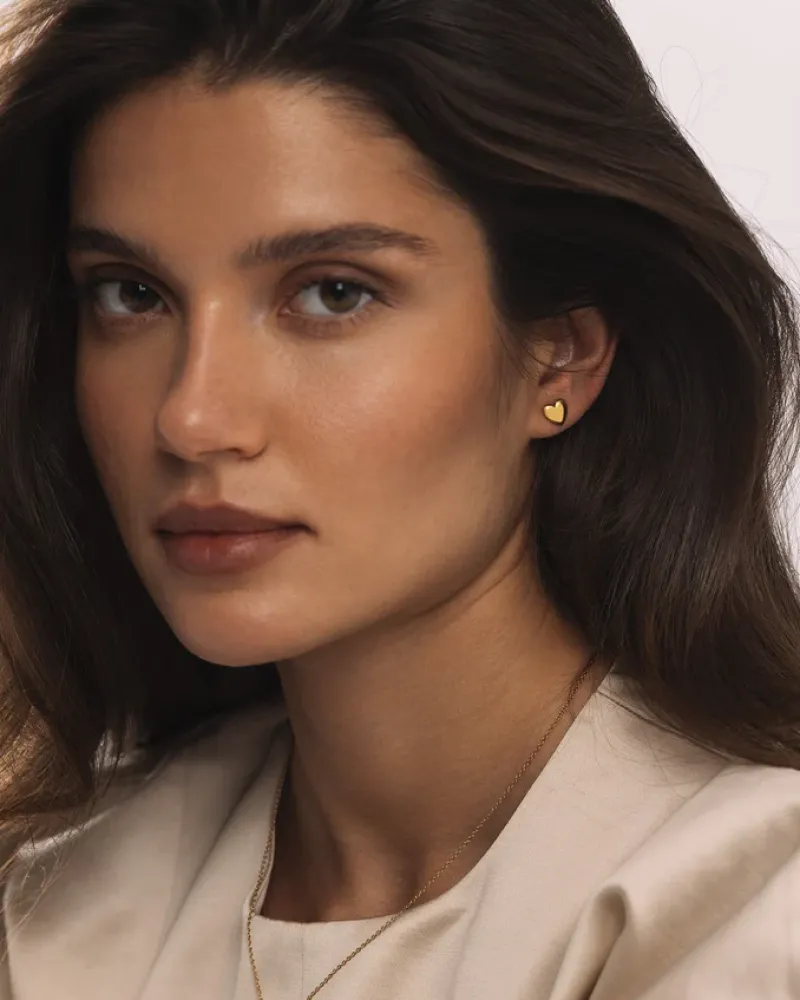 Love Gold Medium Studs>Mockberg Best