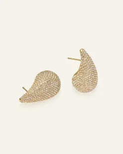 Pavé Daring Large Guld Örhängen><noscript><img width=