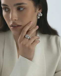 Pavé Daring Silver Ring>Mockberg Sale