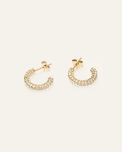 Pavé Eternal Medium Guld Örhängen>Mockberg Sale
