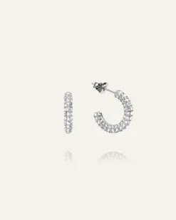 Pavé Eternal Medium Silver Örhängen>Mockberg New