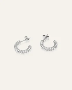 Pavé Eternal Medium Silver Örhängen>Mockberg New