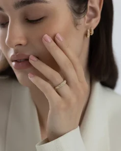 Pavé Precious Guld Ring><noscript><img width=