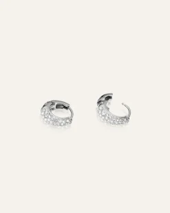 Pavé Precious Mini Silver Örhängen>Mockberg Clearance