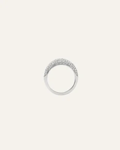 Pavé Precious Silver Ring>Mockberg Outlet
