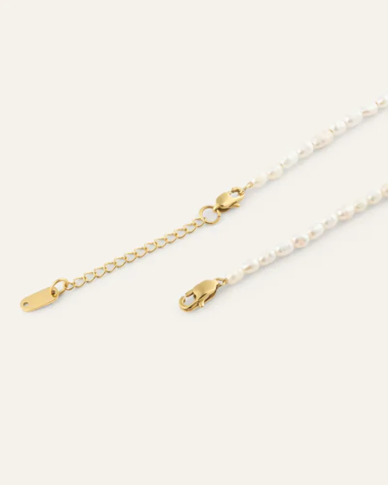 Mockberg Pearl Guld>Halsband