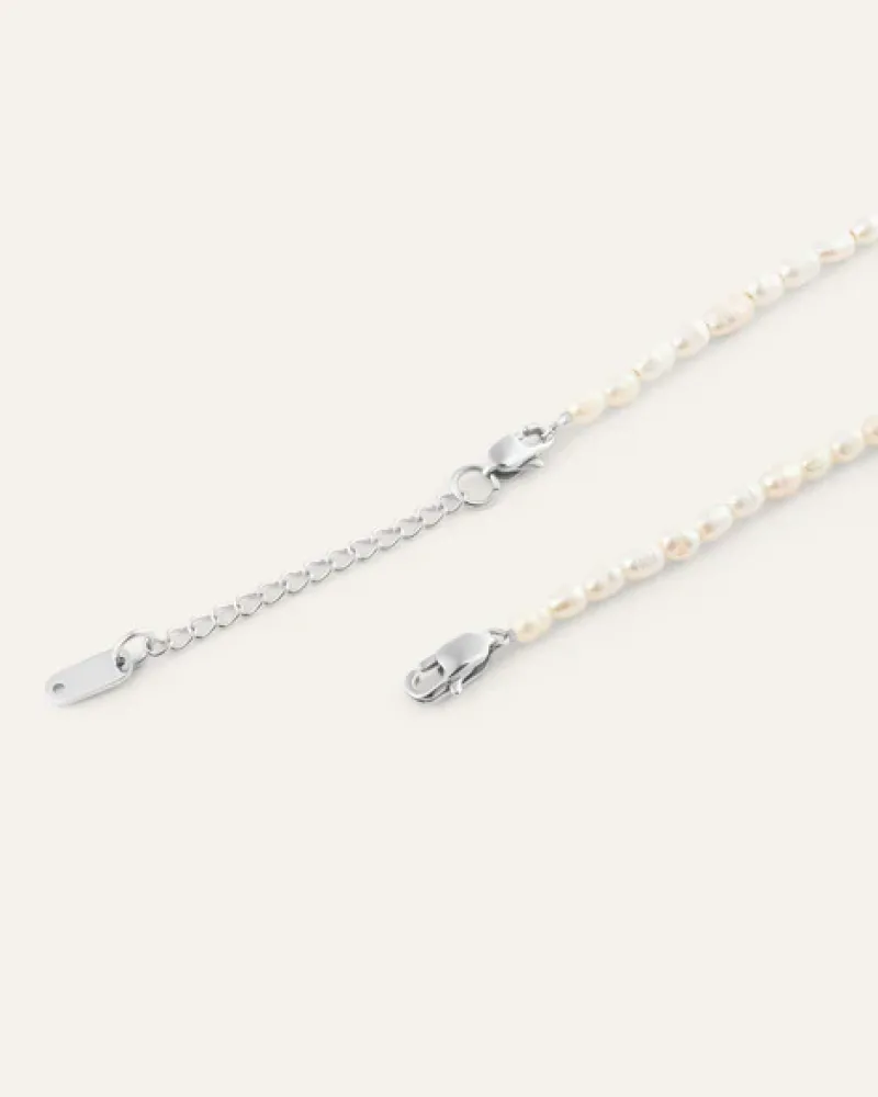 Mockberg Pearl Stål>Halsband New