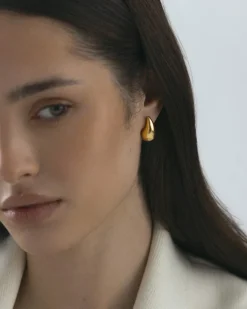 Plain Daring Small Guld Örhängen><noscript><img width=