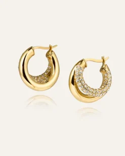 Raya Hoops Örhängen Guld><noscript><img width=
