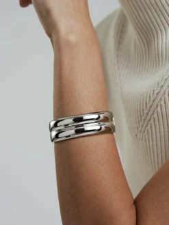 Mockberg Rebel Double Bangle Silver><noscript><img width=