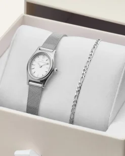 Mockberg Retro Mesh Combo Silver>Klockor Hot