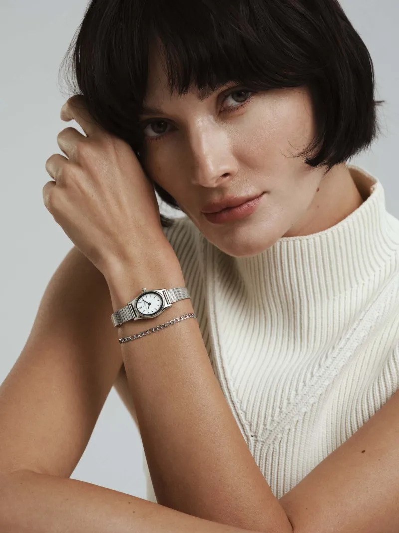 Mockberg Retro Mesh Combo Silver>Klockor Hot
