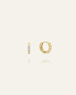 Shiny Mini Hoops Örhängen Guld>Mockberg Online