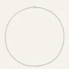 Mockberg Shiny Tennis Silver>Halsband Hot