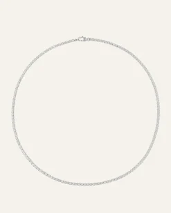 Mockberg Shiny Tennis Silver>Halsband Hot
