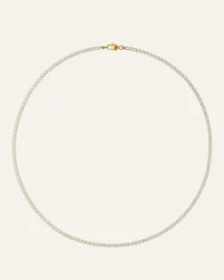Mockberg Shiny Tennis Guld>Halsband Clearance