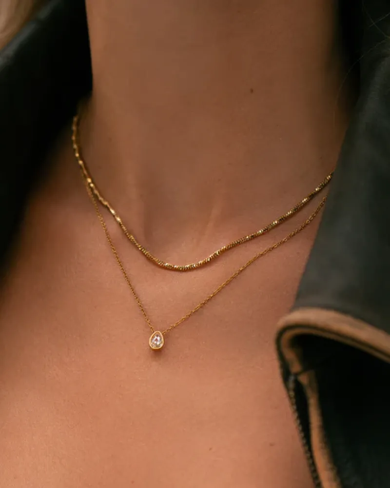 Mockberg Sienna Guld>Halsband Sale
