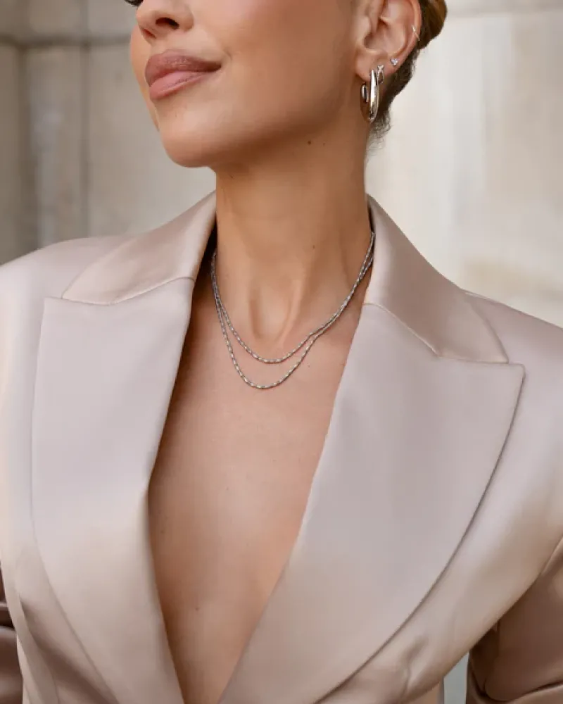 Mockberg Sienna Silver>Halsband Clearance
