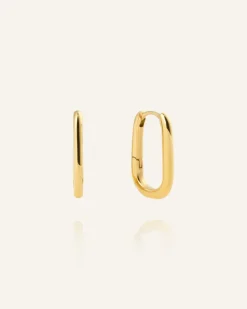 Slim Medium U-Hoops Örhängen Guld (Copy)>Mockberg Sale