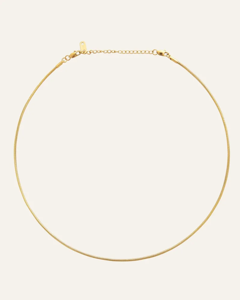 Mockberg Snake Kedja Guld>Halsband Hot