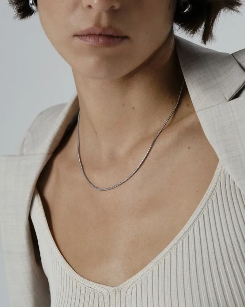 Mockberg Snake Kedja Silver>Halsband