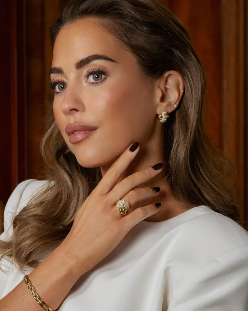 Soirée Gold Earring>Mockberg New