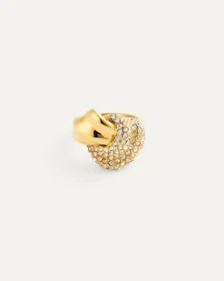 Soirée Gold Ring><noscript><img width=