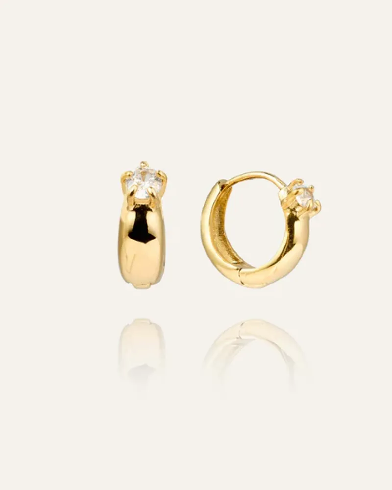 Soleil Hoops Örhängen Guld>Mockberg Clearance