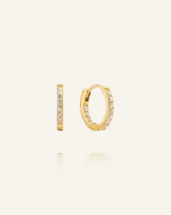 Sparkle Small Hoops Örhängen Guld>Mockberg New