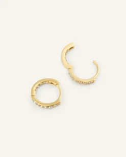 Sparkle Small Hoops Örhängen Guld><noscript><img width=