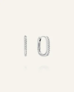 Sparkle Small U-Hoops Örhängen Silver>Mockberg Discount