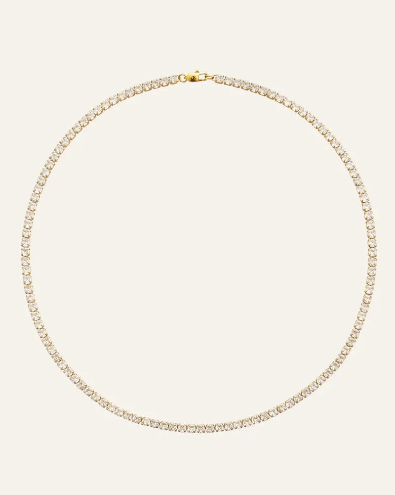 Mockberg Tennis Guld>Halsband Best