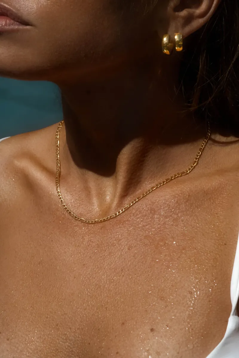 Mockberg Thin Figaro Guld>Halsband Best