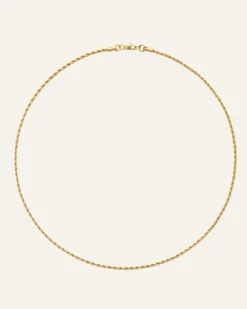 Mockberg Thin Rope Guld>Halsband Sale