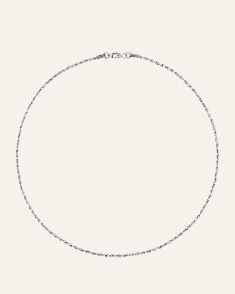 Mockberg Thin Rope Halsband Silver>Armband