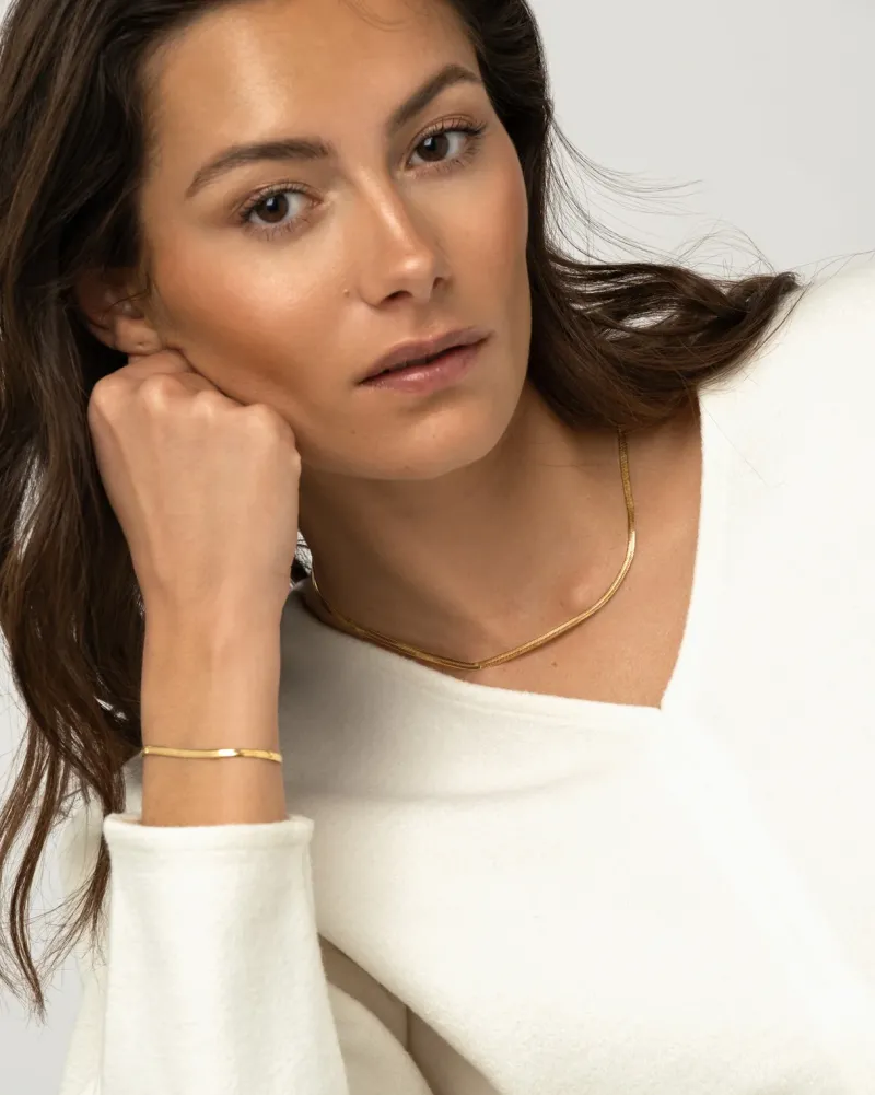 Mockberg Thin Snake Guld>Armband Hot