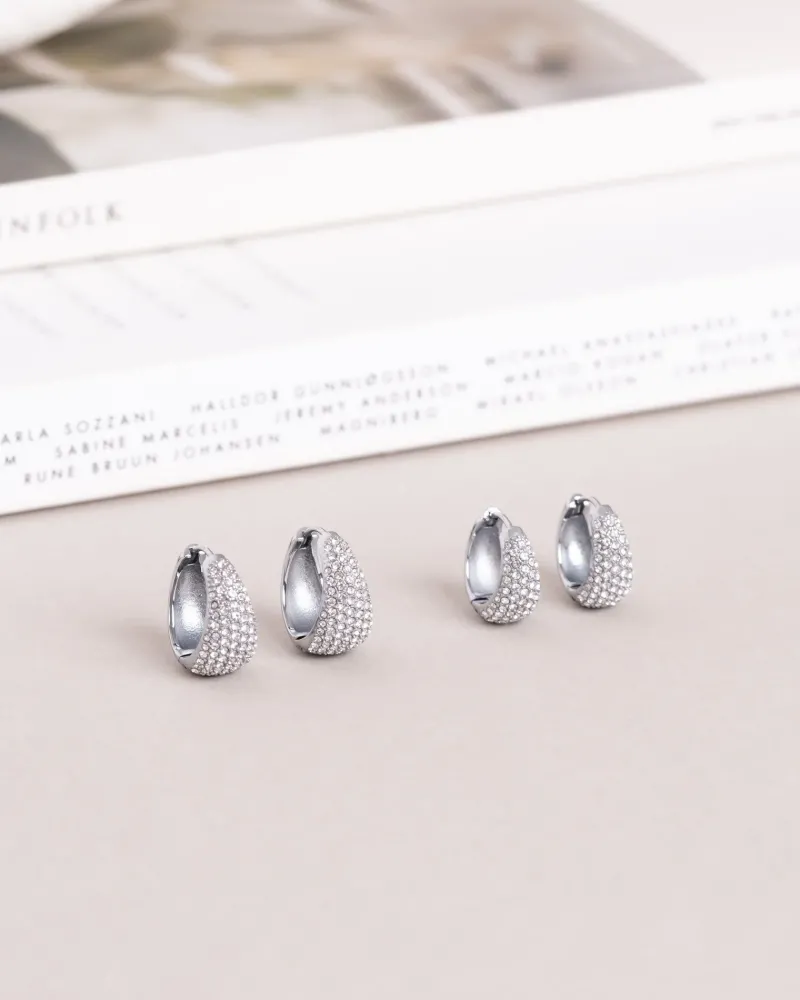 Treasure Örhängen Medium Silver>Mockberg New