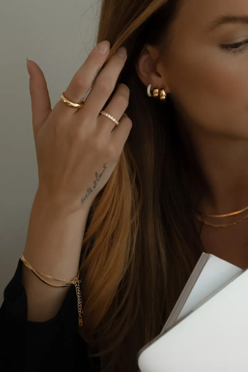Mockberg Twirl Guld>Armband