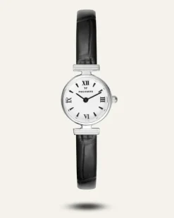 Mockberg Vintage Leather Silver Watch MB0250>Klockor Online