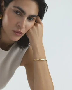 Mockberg Wavy Bolded Cuff Gold>Armband New