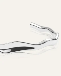 Mockberg Wavy Bolded Cuff Silver><noscript><img width=