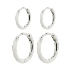 PILGRIM Ariella Hoop 2-pack Örhängen Silver 612216003>ÖRHÄNGEN Discount