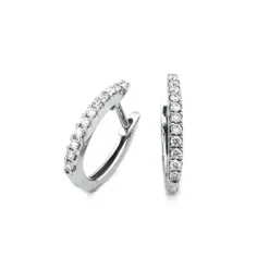 Örhängen i 18K Vitguld med 0.16ct TW/SI Diamanter – MSF52W> Online