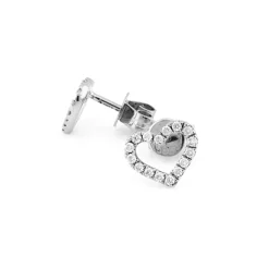 Örhängen i 18K Vitguld med 0.20ct TW/SI Diamanter – MSF09W> Online