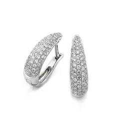 Örhängen i 18K Vitguld med 0.43ct TW/SI Diamanter – MSF57W> New